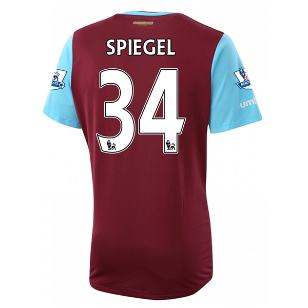 West Ham 2015-16 SPIEGEL #34 Home Soccer Jersey